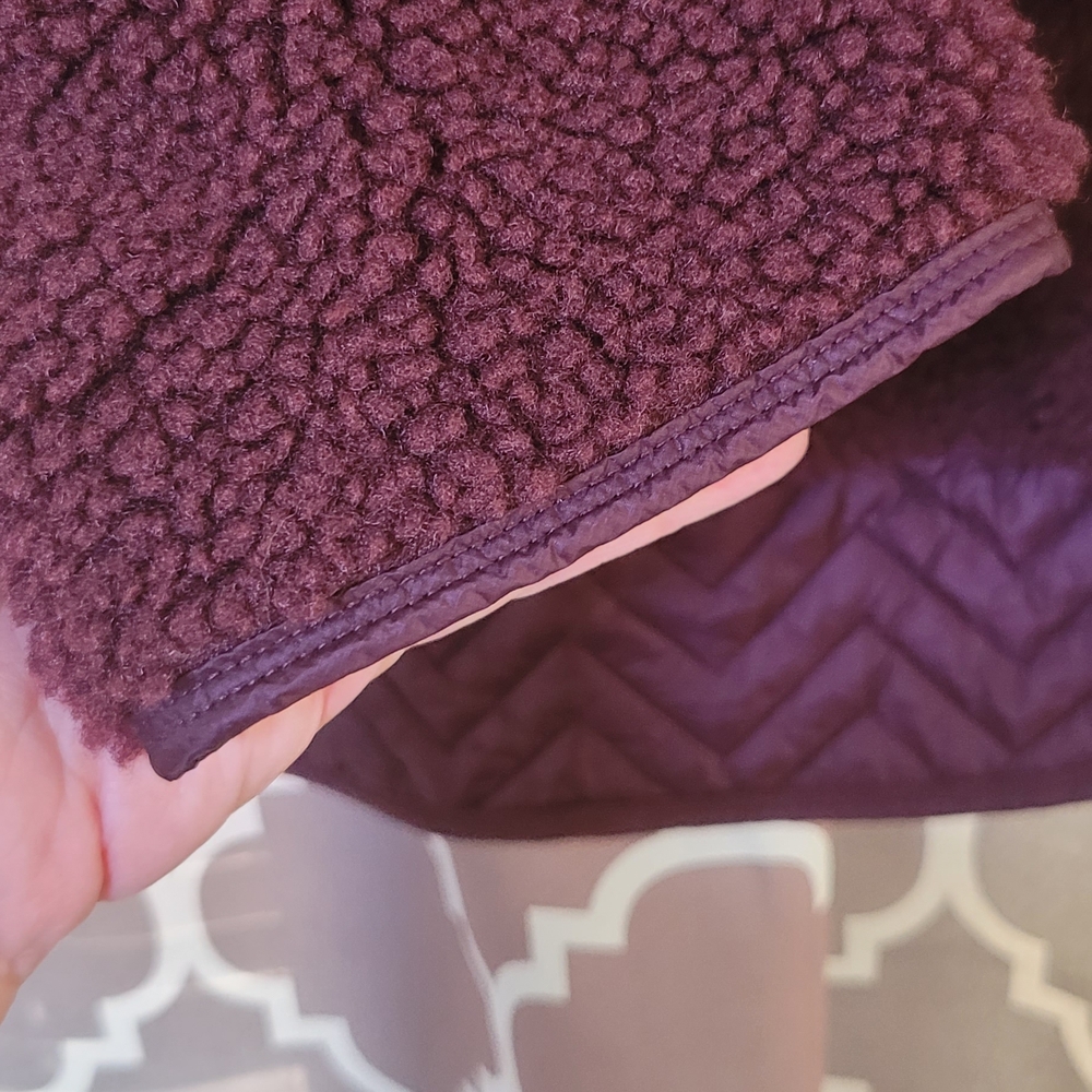 NWOT Athleta Burgundy Fleece Pullover - Picture 8 of 12